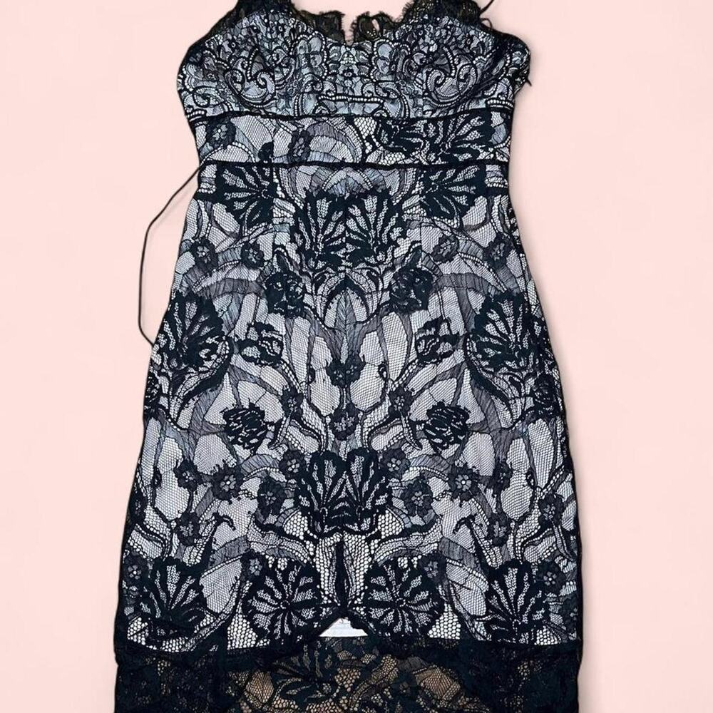 Black lace dress